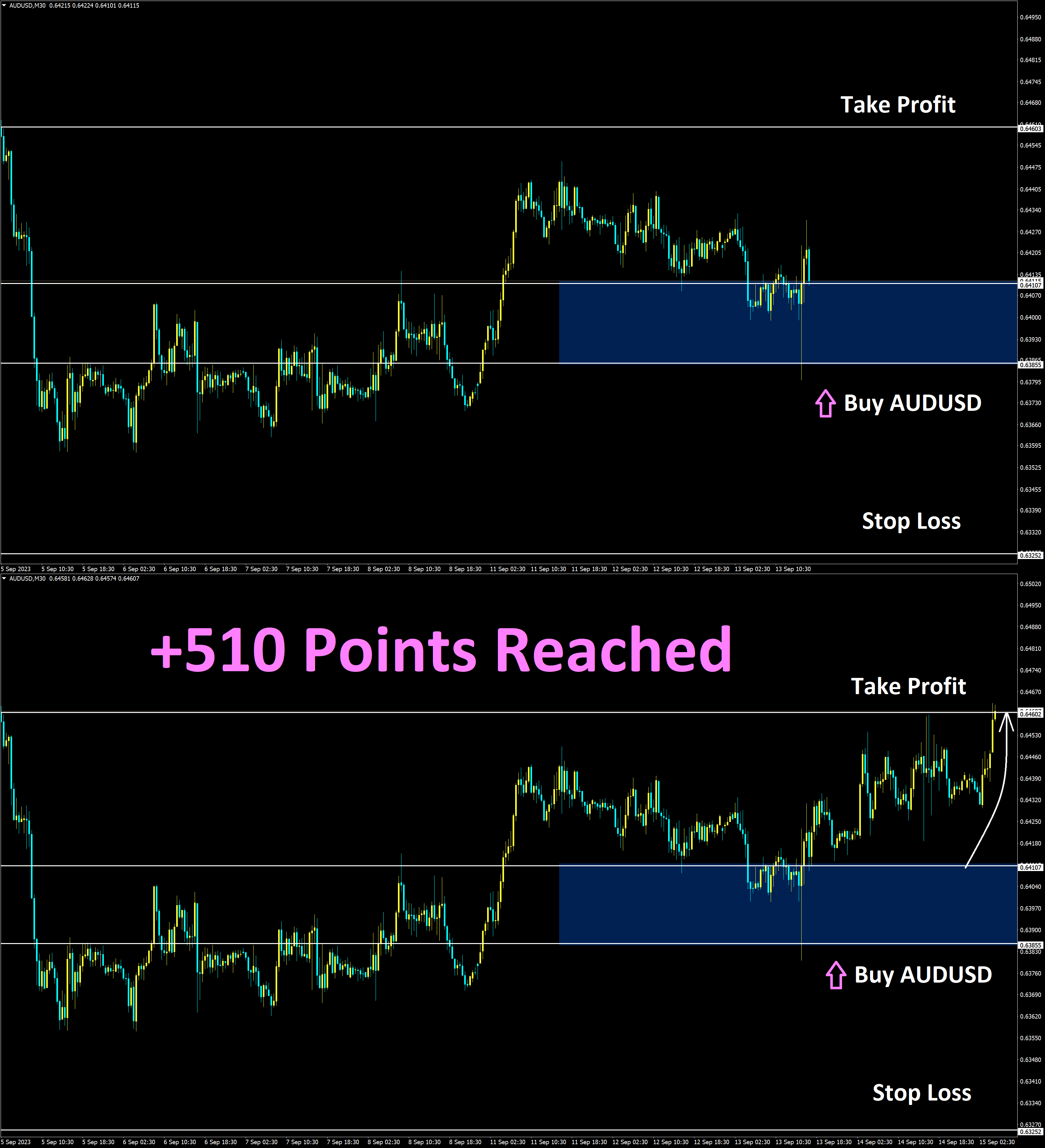 AUDUSD Sep'13 Reached Take Profit